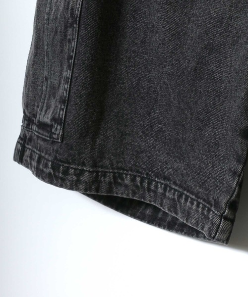 ANPAS(アンパス)の「Vintage Design Indigo Denim Cargo Half Pants/ヴィンテージデザイン インディゴ デニムカーゴパンツ ハーフパンツ メンズ レディース(デニムパンツ・メンズ・ブラック/サックスブルー/ブルー・LL/L/M)」の4枚目の写真
