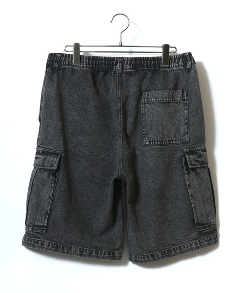 ANPAS(アンパス)の「Vintage Design Indigo Denim Cargo Half Pants/ヴィンテージデザイン インディゴ デニムカーゴパンツ ハーフパンツ メンズ レディース(デニムパンツ・メンズ・ブラック/サックスブルー/ブルー・LL/L/M)」の12枚目の写真
