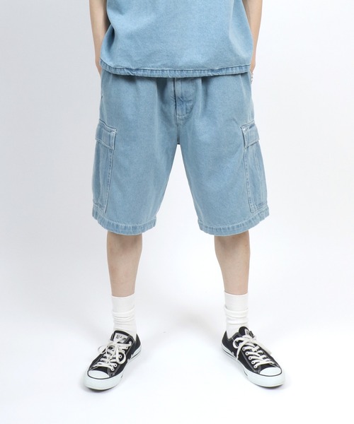 ANPAS(アンパス)の「Vintage Design Indigo Denim Cargo Half Pants/ヴィンテージデザイン インディゴ デニムカーゴパンツ ハーフパンツ メンズ レディース(デニムパンツ・メンズ・ブラック/サックスブルー/ブルー・LL/L/M)」の17枚目の写真