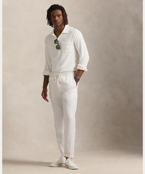 POLO RALPH LAUREN（ポロ ラルフ ローレン）の「スタンダード フィット テリー ポロシャツ（ポロシャツ・メンズ・ホワイト・M/L/S）」の3枚目の写真