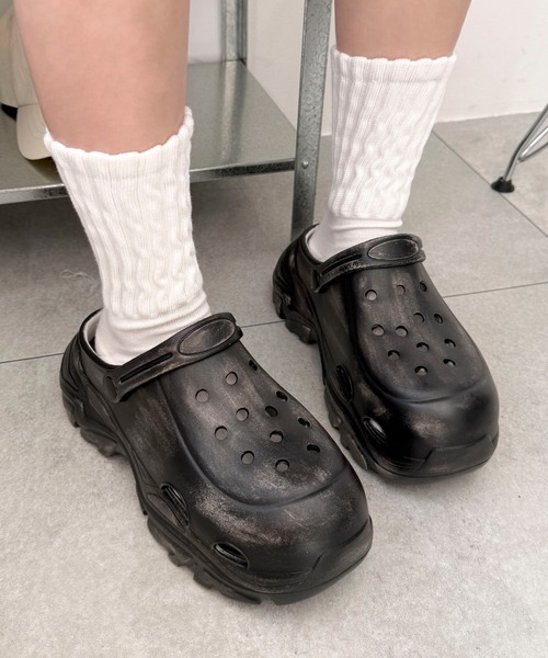 WEGO（ウィゴー）の「●WEGO/厚底グランジラバーサンダル（サンダル・レディース・ブラウン/ブラック・LARGE/SMALL/MEDIUM）」の5枚目の写真