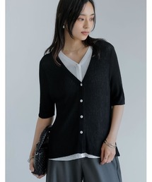 週末限定価格！HYEON完売商品！新品未使用 ブラック 半袖カーディガン 週末限定価格！HYEON完売商品！新品未使用 ブラック 半袖カーディガン