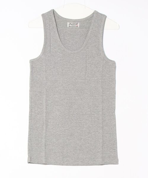 Revo.（レボ）の「スリムフィット テレコ リブ ノースリーブ タンクトップ（タンクトップ・メンズ・グレー/ホワイト/チャコール/ブラック・L/LL/M）」の11枚目の写真