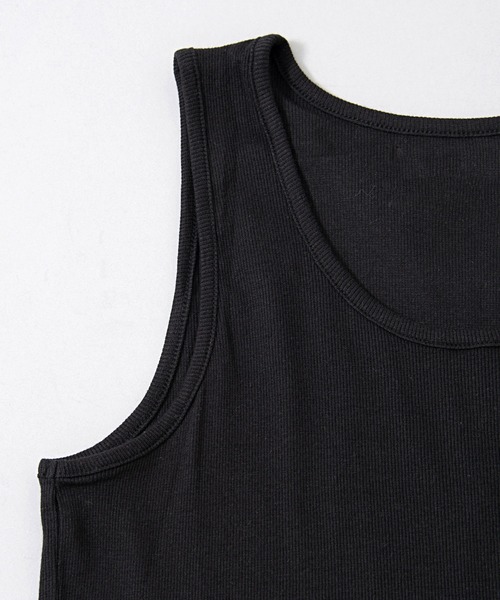 Revo.（レボ）の「スリムフィット テレコ リブ ノースリーブ タンクトップ（タンクトップ・メンズ・グレー/ホワイト/チャコール/ブラック・L/LL/M）」の7枚目の写真