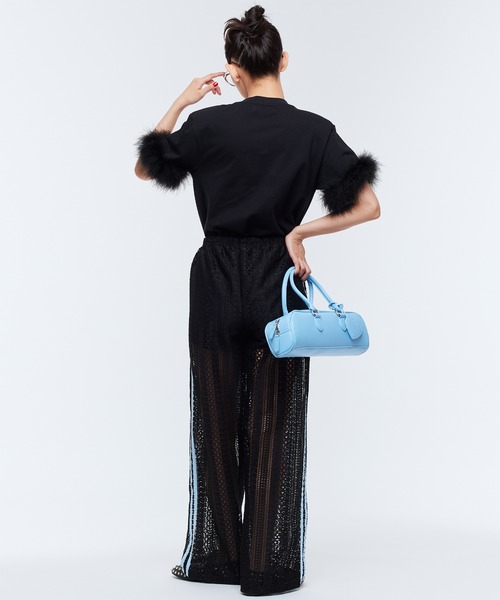 Narcissus(ナルシス)の「レースラインパンツ リラックス(その他パンツ・レディース・ブラック/ホワイト・FREE)」の8枚目の写真