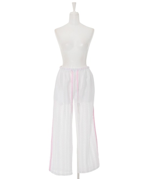 Narcissus(ナルシス)の「レースラインパンツ リラックス(その他パンツ・レディース・ブラック/ホワイト・FREE)」の10枚目の写真