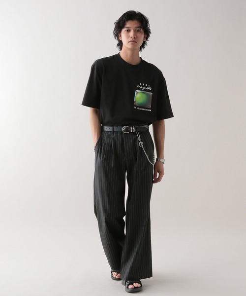 カラフルアートプリントオーバーサイズTシャツ MONO-MART tシャツ オーバーサイズフルーツグラフィックプリント