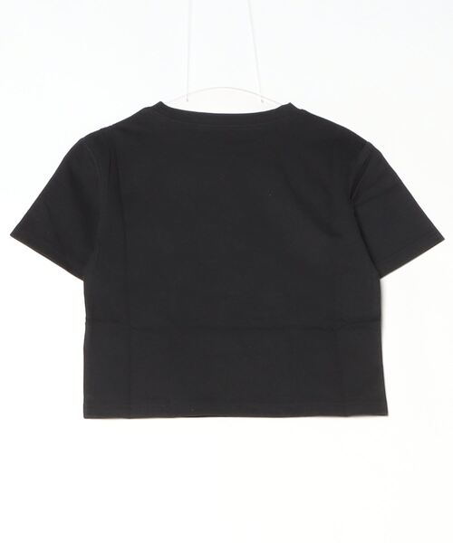 Per sist ence(パーシエンス)の「箔プリントショート丈Tシャツ(Tシャツ/カットソー・レディース・ホワイト×ピンク/ホワイト×シルバー/ブラック×シルバー/ホワイト×ゴールド/ブラック×ゴールド・ONE SIZE)」の6枚目の写真