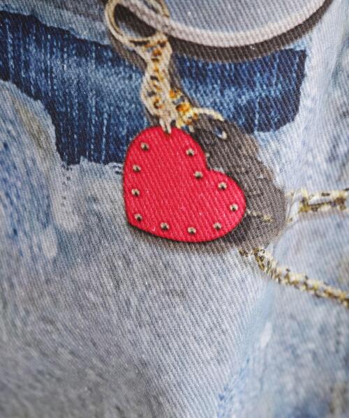 tk.TAKEO KIKUCHI(ティーケータケオキクチ)の「グラフィティデニム(デニムパンツ・レディース・ブルー・66)」の13枚目の写真