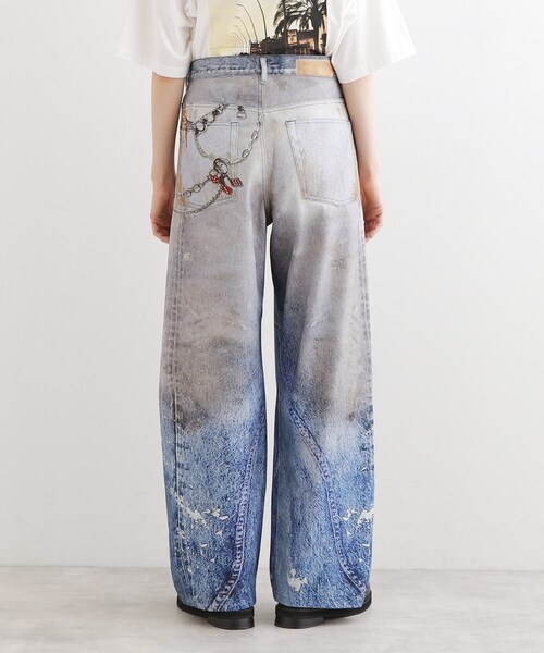 tk.TAKEO KIKUCHI(ティーケータケオキクチ)の「グラフィティデニム(デニムパンツ・レディース・ブルー・66)」の5枚目の写真