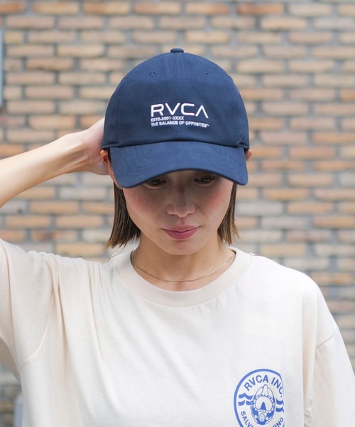 RVCA（ルーカ）の「RVCA メンズ BALANCE CREST CAP キャップ 【2025年夏モデル】（キャップ・メンズ・ブラック/チョコ/オフホワイト/ネイビー・FREE）」の4枚目の写真
