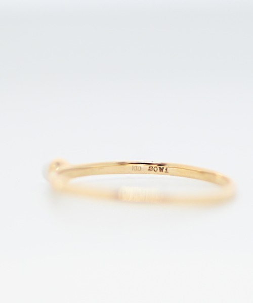 sowi(ソーイ)の「K10 パール ミル打ちリング(リング・レディース・ゴールド・#9/#11/#13)」の2枚目の写真