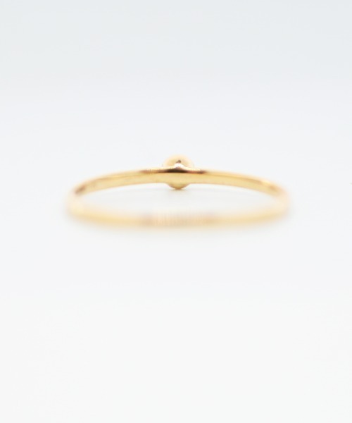 sowi(ソーイ)の「K10 パール ミル打ちリング(リング・レディース・ゴールド・#9/#11/#13)」の3枚目の写真