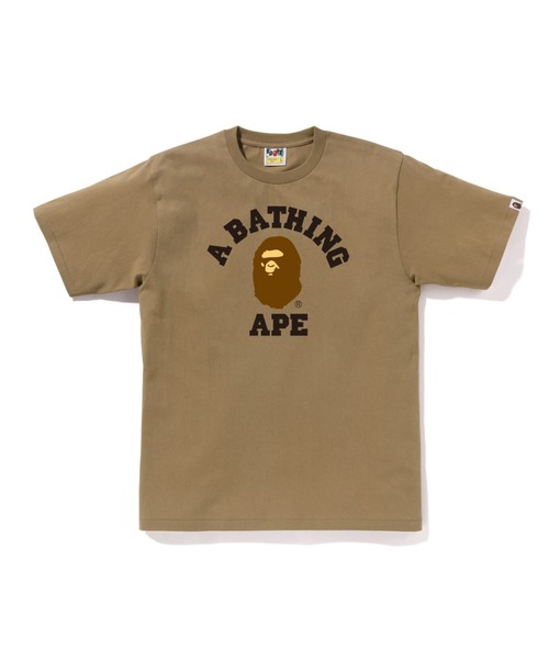 A BATHING APE（アベイシングエイプ）の「COLLEGE TEE（Tシャツ/カットソー・メンズ・イエロー/ホワイト/ブルー/グレー/ブラック/オリーブ/ベージュ/ネイビー・X-LARGE/XX-LARGE/SMALL/MEDIUM/LARGE/XXX-LARGE）」の5枚目の写真