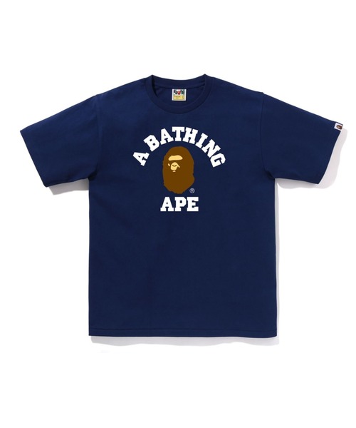 A BATHING APE（アベイシングエイプ）の「COLLEGE TEE（Tシャツ/カットソー・メンズ・イエロー/ホワイト/ブルー/グレー/ブラック/オリーブ/ベージュ/ネイビー・X-LARGE/XX-LARGE/SMALL/MEDIUM/LARGE/XXX-LARGE）」の7枚目の写真