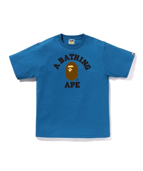 A BATHING APE（アベイシングエイプ）の「COLLEGE TEE（Tシャツ/カットソー・メンズ・イエロー/ホワイト/ブルー/グレー/ブラック/オリーブ/ベージュ/ネイビー・X-LARGE/XX-LARGE/SMALL/MEDIUM/LARGE/XXX-LARGE）」の8枚目の写真