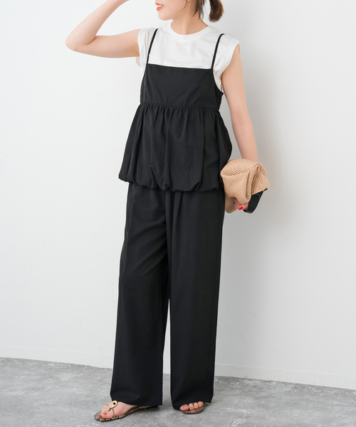 Spick&Span キャミソール 追加》ギャザーキャミソールセットパンツ（スラックス）｜Spick