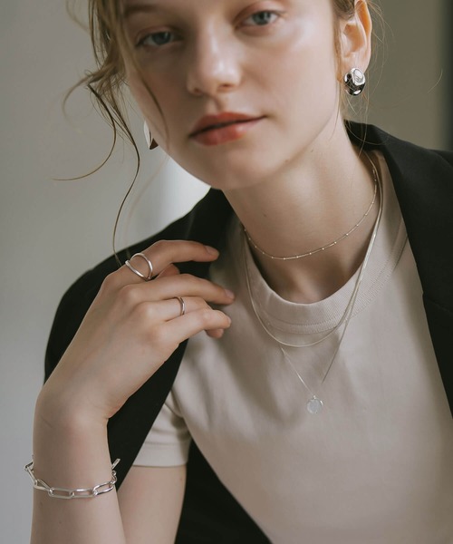 Ops.（オプス）の「ブレスレット レディース シルバー925 ゴールド 金属アレルギー対応【nerio-br ネリオ】（ブレスレット・レディース・イエローゴールド/シルバー・ONE SIZE）」の6枚目の写真