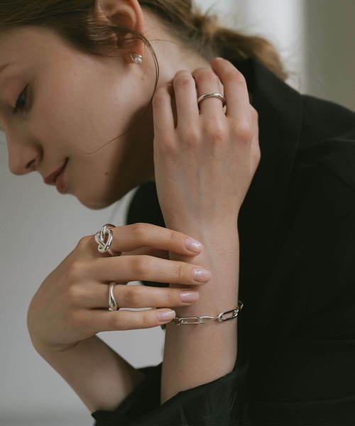 Ops.（オプス）の「ブレスレット レディース シルバー925 ゴールド 金属アレルギー対応【nerio-br ネリオ】（ブレスレット・レディース・イエローゴールド/シルバー・ONE SIZE）」の5枚目の写真