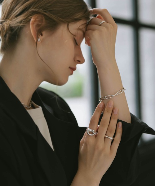 Ops.（オプス）の「ブレスレット レディース シルバー925 ゴールド 金属アレルギー対応【nerio-br ネリオ】（ブレスレット・レディース・イエローゴールド/シルバー・ONE SIZE）」の7枚目の写真