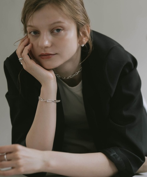 Ops.（オプス）の「ブレスレット レディース シルバー925 ゴールド 金属アレルギー対応【nerio-br ネリオ】（ブレスレット・レディース・イエローゴールド/シルバー・ONE SIZE）」の4枚目の写真