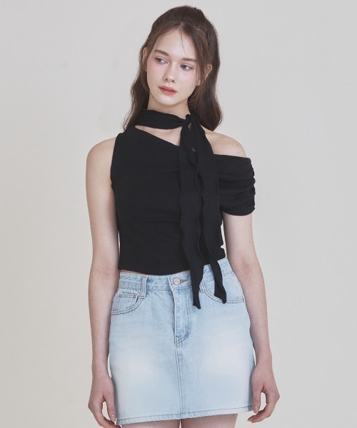 【NOTYOURROSE】Sera top / 【ノットユアローズ】オフショルダー半袖トップス