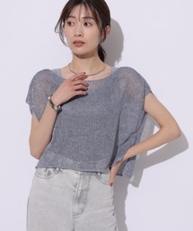 マイストラーダ♡ 2WAYショートニット×ブラウスセット♡ネイビー マイストラーダ Mystrada 2wayショートカーデワンピセット