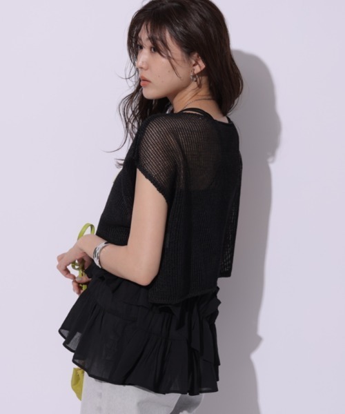 Mystrada メッシュショートトップス メッシュショートトップス | ニット | Mystrada（マイストラーダ