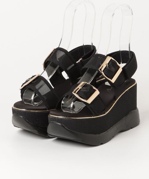 Sugar Sugar(シュガーシュガー)の「SUGARSUGAR/厚底スニーカーソールサンダル(サンダル・レディース・ピンク/ベージュ/ブラック・M/L/LL/S)」の1枚目の写真