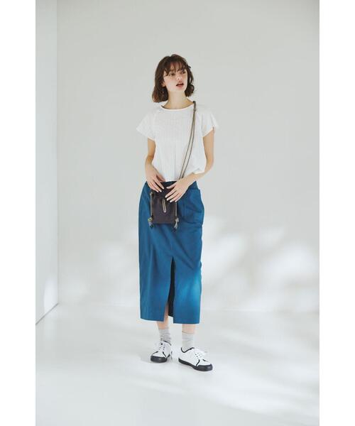 agnes.b Paris コットンスカート J000 コットンジャージーロングスカート ｜agnès b. FEMME