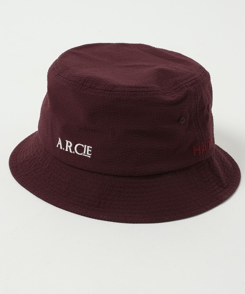 AMERICAN RAG CIE（アメリカンラグシー）の「【AMERICAN RAG CIE】Seersucke Hat（ユニセックス）（ハット・レディース・ネイビー/ボルドー・FREE）」の5枚目の写真