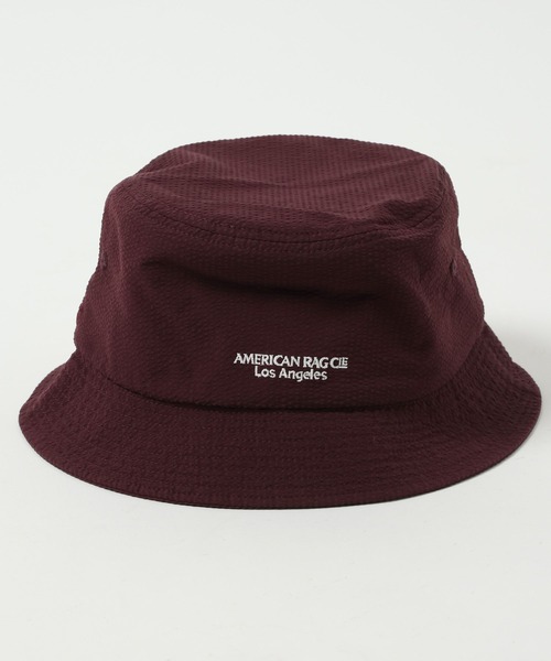AMERICAN RAG CIE（アメリカンラグシー）の「【AMERICAN RAG CIE】Seersucke Hat（ユニセックス）（ハット・レディース・ネイビー/ボルドー・FREE）」の14枚目の写真