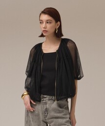 グレースクラス　シアーブルゾン、 GRACE CONTINENTAL｜グレースコンチネンタルのブルゾン通販 - ZOZOTOWN
