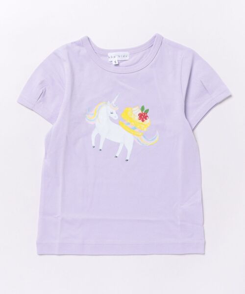 HAKKA KIDS（ハッカキッズ）の「シャーベットカラープリント接触冷感Tシャツ（Tシャツ/カットソー・キッズ・ホワイト/ピンク/イエロー/パープル/ライトブルー・S/M）」の3枚目の写真