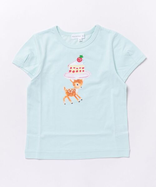HAKKA KIDS（ハッカキッズ）の「シャーベットカラープリント接触冷感Tシャツ（Tシャツ/カットソー・キッズ・ホワイト/ピンク/イエロー/パープル/ライトブルー・S/M）」の2枚目の写真