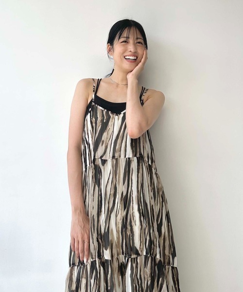 セール】○アソートデザイン ティアードキャミワンピース（ワンピース