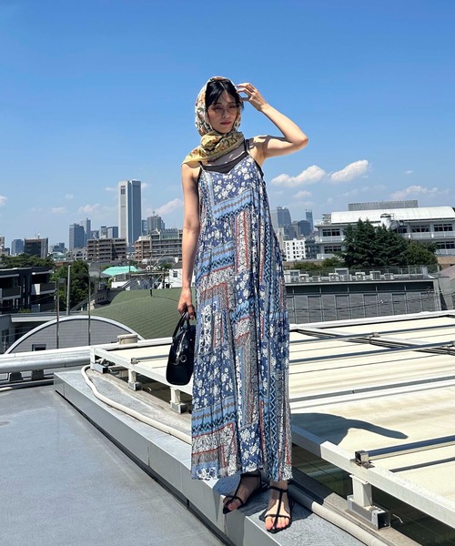 セール】○アソートデザイン ティアードキャミワンピース（ワンピース
