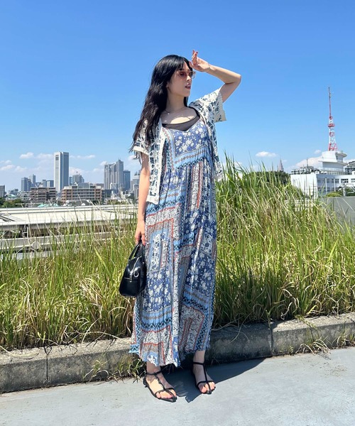 セール】○アソートデザイン ティアードキャミワンピース（ワンピース