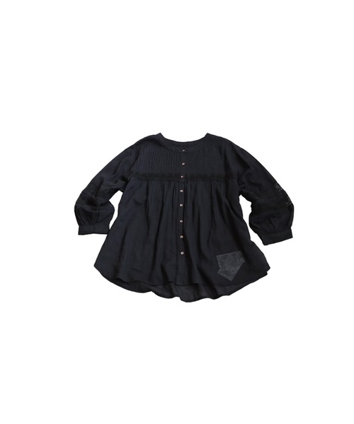 antiqua(アンティカ)の「刺繍ブラウス(シャツ/ブラウス・レディース・ブラック/ホワイト/グリーン/パープル・ONESIZE)」の6枚目の写真