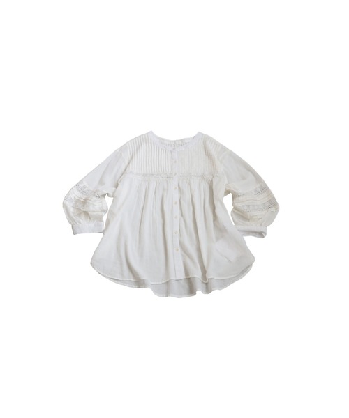 antiqua(アンティカ)の「刺繍ブラウス(シャツ/ブラウス・レディース・ブラック/ホワイト/グリーン/パープル・ONESIZE)」の5枚目の写真