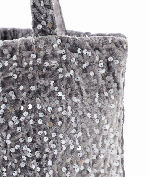 Uhr（ウーア）の「Uhr/ウーア 別注Spangle Velour Tote（トートバッグ・レディース・グレー/ブラック系その他・FREE）」の13枚目の写真