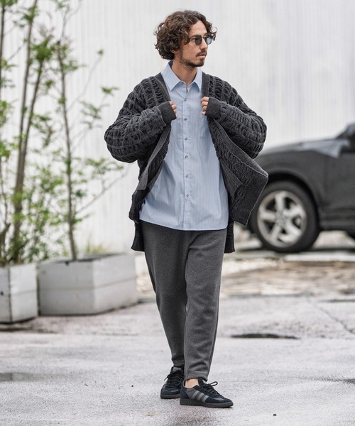 CAMBIO(カンビオ)の「ms6160-Stripe Oversized Regular Shirts シャツ(シャツ/ブラウス・メンズ・サックスブルー/ホワイト・S/M/L)」の15枚目の写真