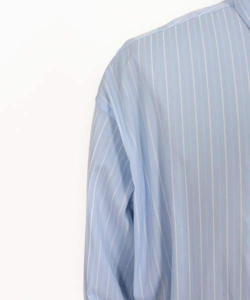 CAMBIO(カンビオ)の「ms6160-Stripe Oversized Regular Shirts シャツ(シャツ/ブラウス・メンズ・サックスブルー/ホワイト・S/M/L)」の21枚目の写真