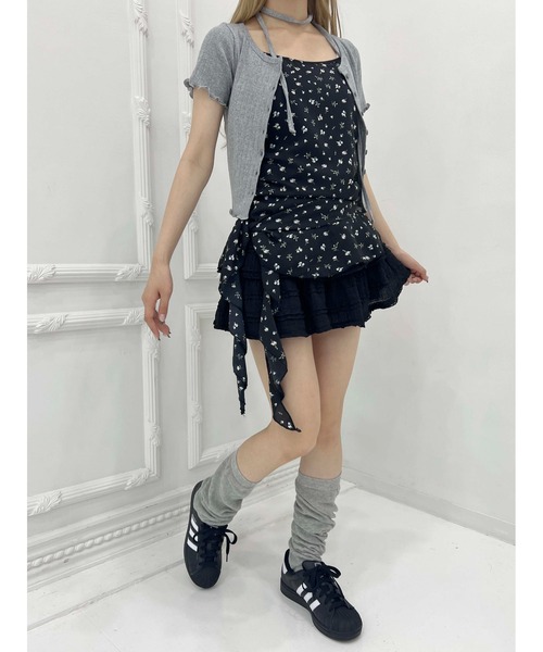 WC（ダブル シー）の「アシメフリルフラワーキャミソール（キャミソール・レディース・ブラック/ホワイト・FREE）」の16枚目の写真