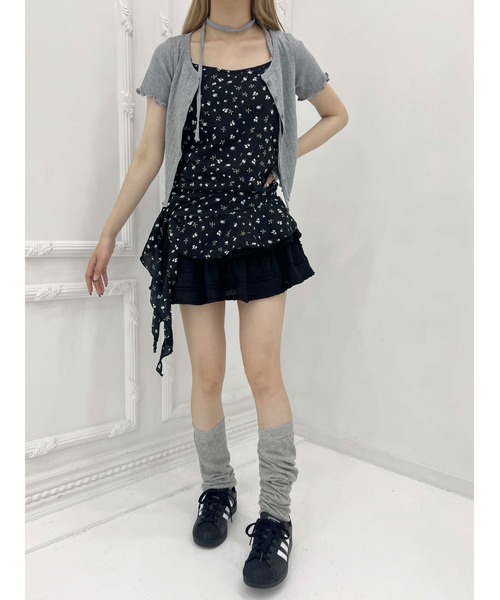 WC（ダブル シー）の「アシメフリルフラワーキャミソール（キャミソール・レディース・ブラック/ホワイト・FREE）」の15枚目の写真