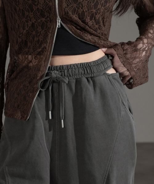 apres jour mignon(アプレジュールミニョン)の「カッティングスウェットパンツ【ZOZOTOWN限定アイテム】(その他パンツ・レディース・杢グレー/ブラック系その他/ブラウン系その他・SMALL/MEDIUM/X-LARGE)」の8枚目の写真