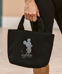 1PIU1UGUALE3  RELAX （ウノピゥウノウグァーレトレ リラックス）の「1PIU1UGUALE3 RELAX(ウノピゥウノウグァーレトレ リラックス)【ミッキーマウス】グラデーションラインストーンミニトートバッグ（ハンドバッグ）」