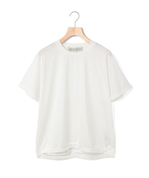 MidiUmi ギャザードルマンスリーブプルオーバー（Tシャツ