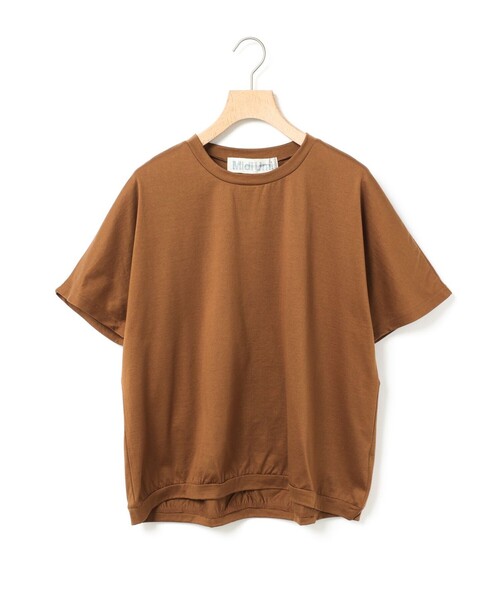 MidiUmi(ミディウミ)の「MidiUmi ギャザードルマンスリーブプルオーバー(Tシャツ/カットソー・レディース・ピンク/ブラウン/オフホワイト/ライトグレー/ブラック・FREE)」の6枚目の写真