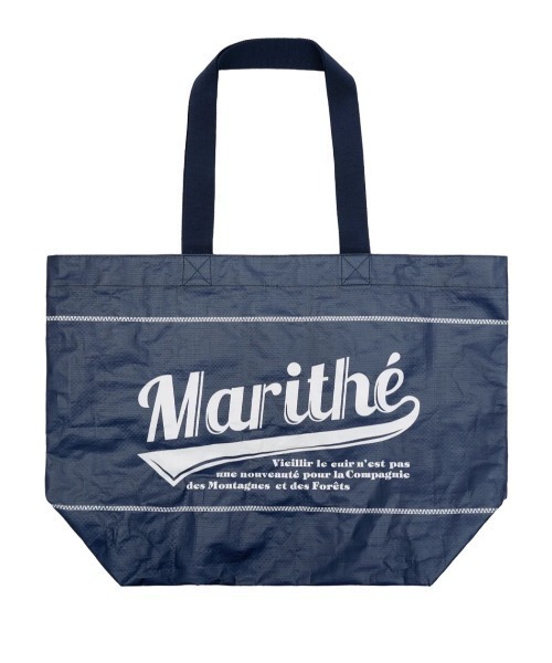MARITHE + FRANCOIS GIRBAUD(マリテフランソワジルボー)の「TARPAULIN BIG SHOPPER BAG(エコバッグ/サブバッグ・レディース・ピンク/ネイビー/ホワイト・フリー)」の12枚目の写真
